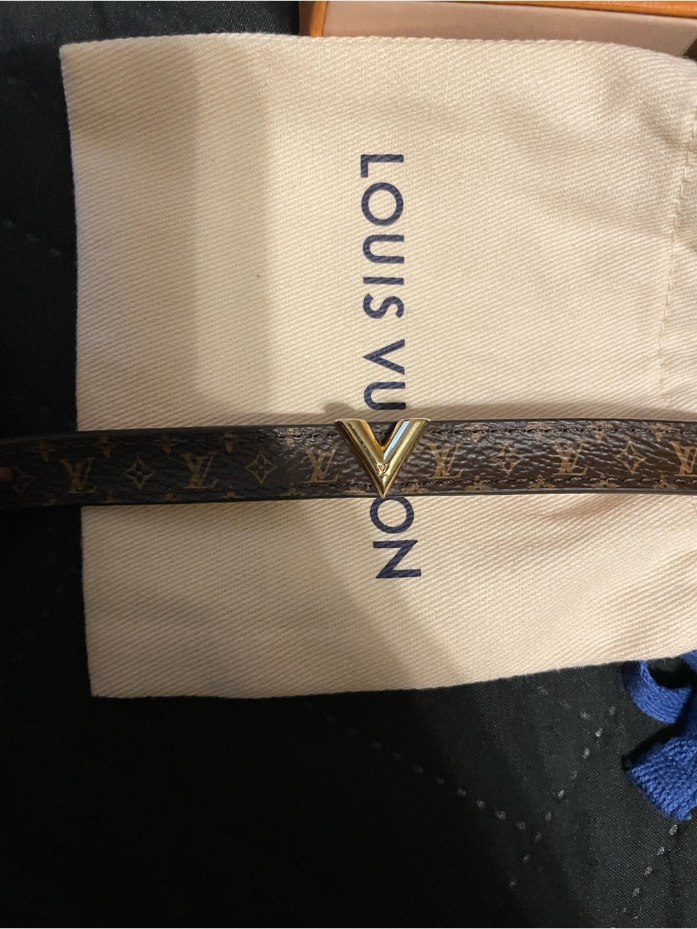 Louis Vuitton Monogram 'V' Logo Bracelet